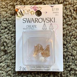 Swarovski raindrop pendant crystals